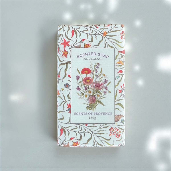 lady blue dress/ bouquet soap tin
