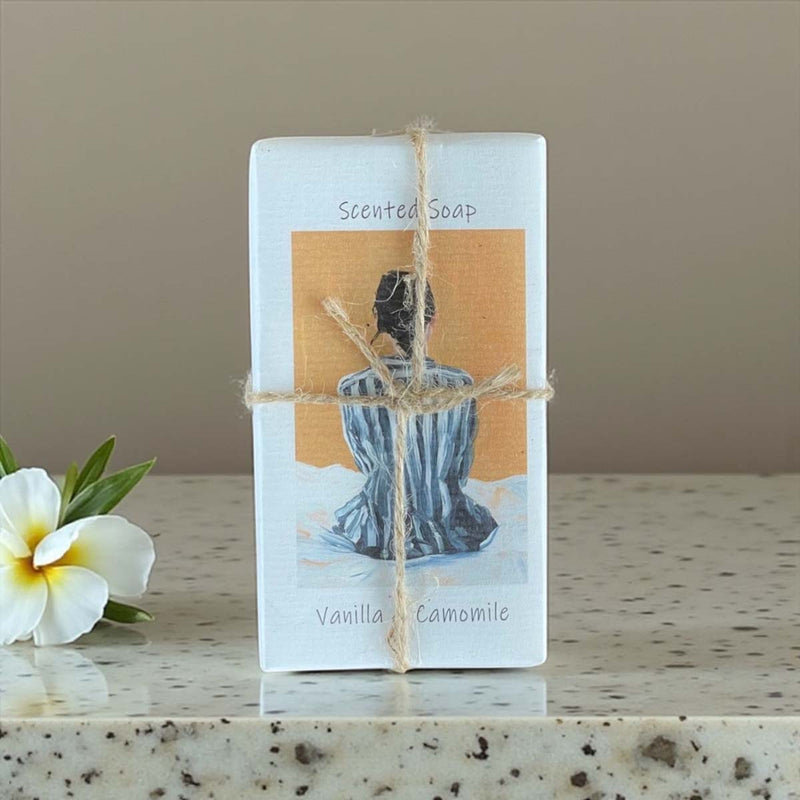 Set of 2 scented soaps  - vanilla & Camomile