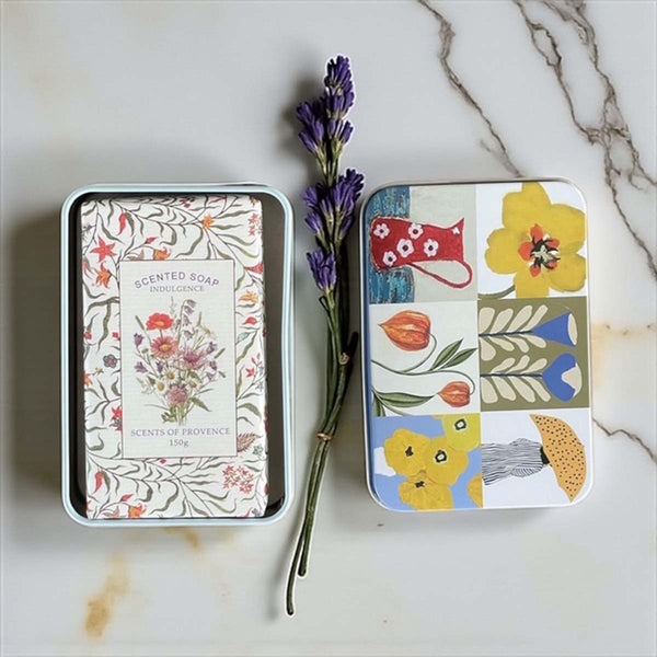 6 x funky prints soap tin