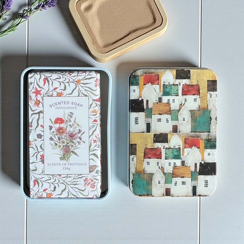 Bergen buildings soap tin