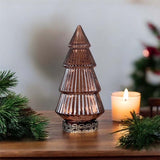 Rose Gold small light up glass tree