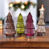 Rose Gold small light up glass tree