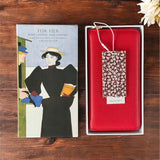 Large faux leather purse/wallet - cherry