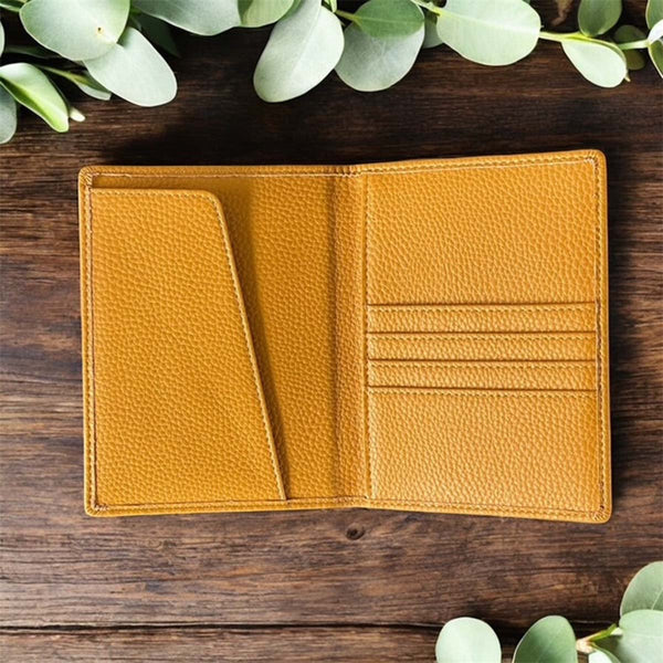 PASSPORT HOLDER MUSTARD