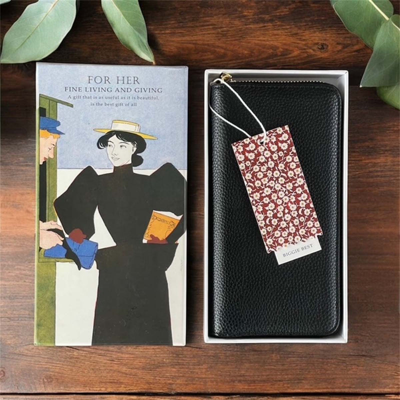 Large faux leather purse/wallet - black