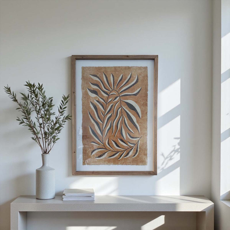 Ochre fonds wall art - C