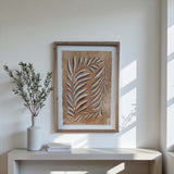Ochre fonds wall art - B