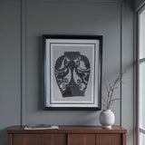 Ming urn wall art  - D