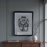 Ming urn wall art  - B