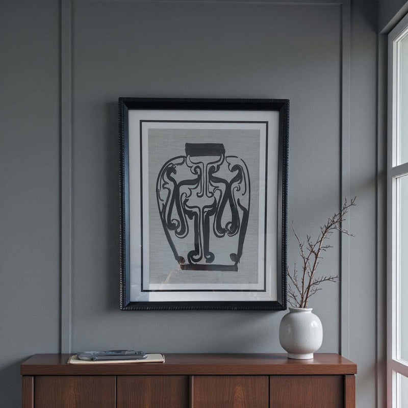 Ming urn wall art  - B