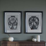 Ming urn wall art  - B