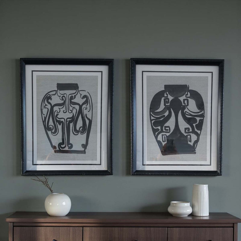 Ming urn wall art  - D