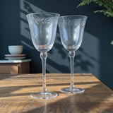 Circle leaf large wine glass - Set of 2