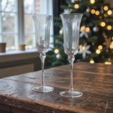 Circle leaf champagne glass - Set of 2