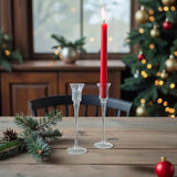 Taper glass candlestick