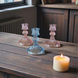 short candlestick blue