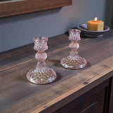 short candlestick pink