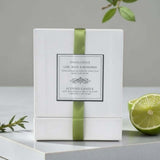 lime basil candle & cloche set