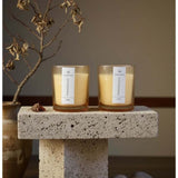 Pomegranate boxed candle duo