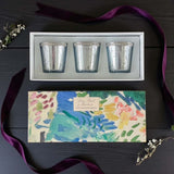 lime basil boxed set of 3 silver votives