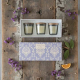 Sicilian orange boxed set of 3 votives