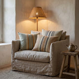 Loire Stripe Linen Cushion - Beige