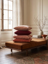 Brandy velvet cushion