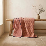 riri kantha bedspread rouge