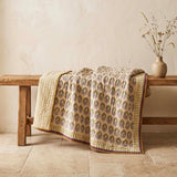 lila kantha bedspread bl/grn