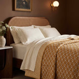 sarah kantha bedspread ochre