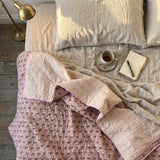 lulu kantha bedspread pink