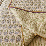 lila kantha bedspread bl/grn
