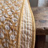 sarah kantha bedspread ochre