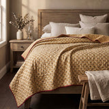 bibi kantha bedspread yel/grn