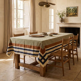 green ditsy multi tablecloth