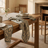 blue floral napkin