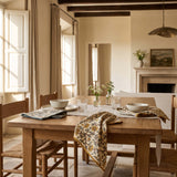 ochre floral tablecloth