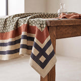 green ditsy multi tablecloth
