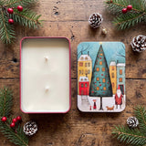 LRG NORDIC TREE CNDL TIN