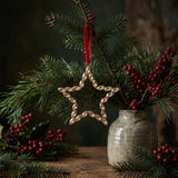 RHINESTONE STAR HANGER - GOLD