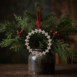 GLASS HANGING WREATH