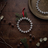 GLASS HANGING WREATH
