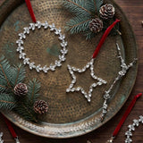 GLASS HANGING WREATH