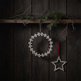 GLASS HANGING WREATH