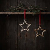 RHINESTONE STAR HANGER - GOLD