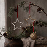 RHINESTONE STAR HANGER - SILVER