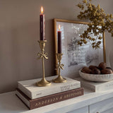 Large  gold candlestick w/bow