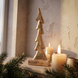 WOODEN CHRISTMAS TREE WITH FOILING
