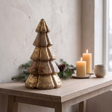 gold / wood xmas tree