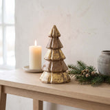 gold / wood xmas tree
